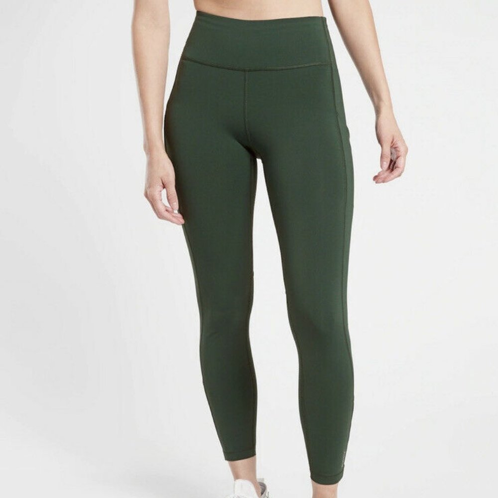 Athleta Ultimate Run 7/8 Tight size XXSP Seaweed Snack